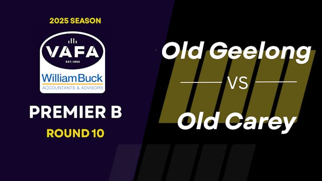 RD10 PREM B Old Geelong vs.Old Carey