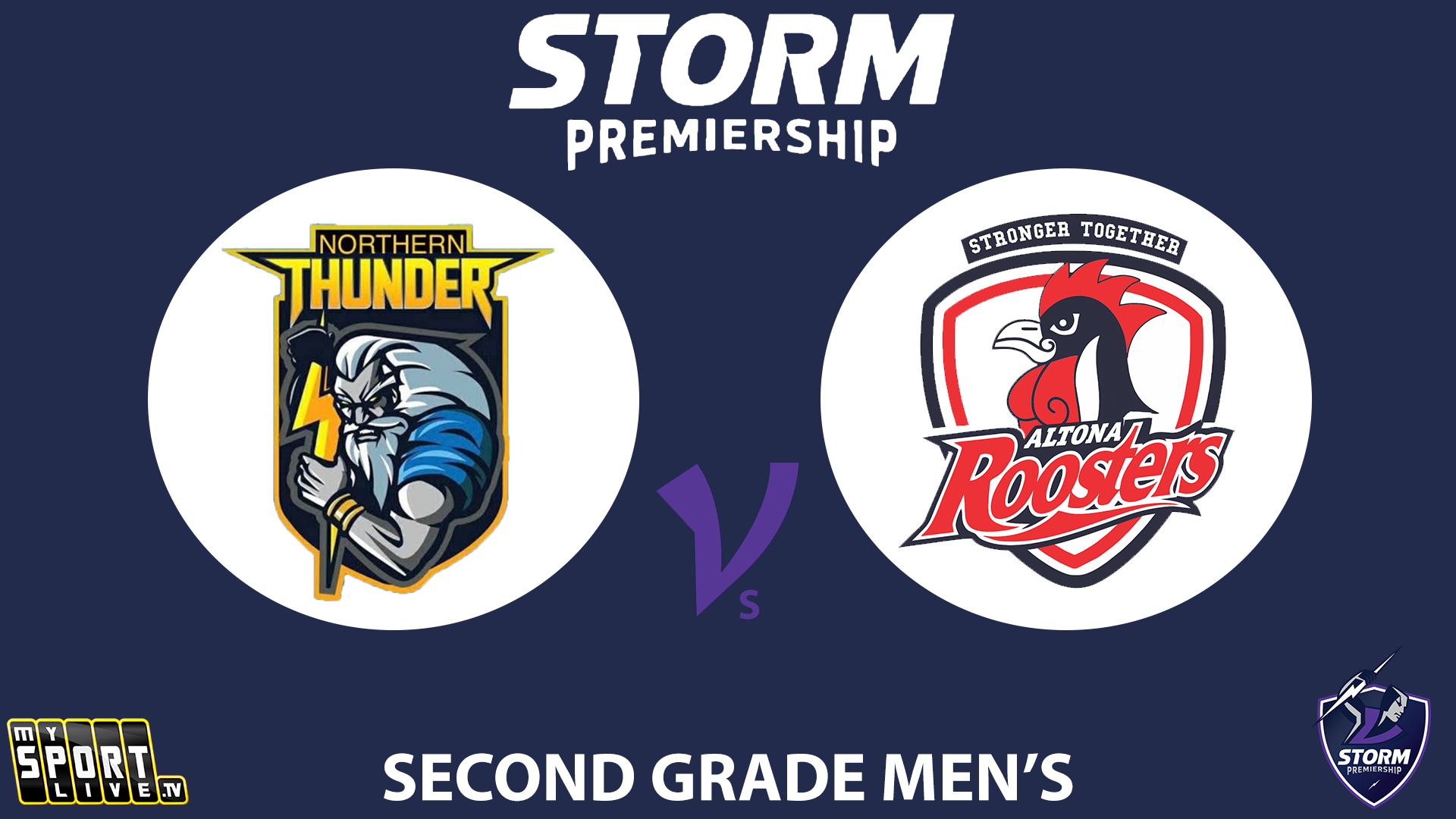 H1 2024 R8 Second Grade Men's: Northern Thunder vs. Altona Roosters