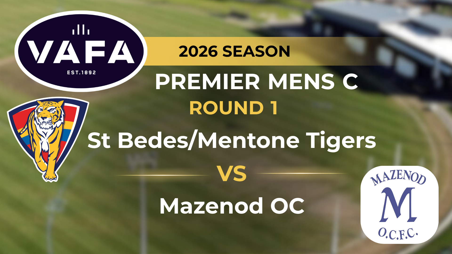 VAFA 2026 R1 PREM C Men's SBMT v Mazenod OC