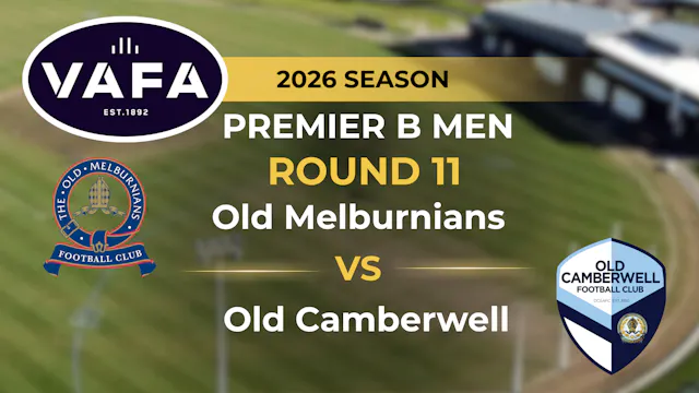 VAFA 2026 R11 PREM B Men's Old Melbur...