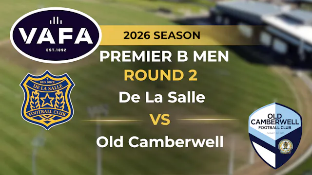 VAFA 2026 R2 PREM B Men's De La Salle...