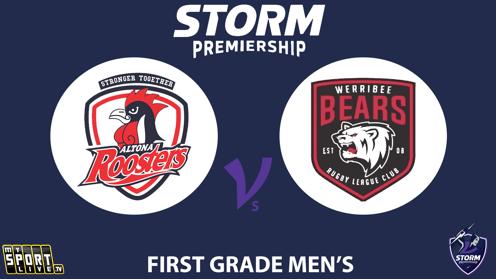 H2 2024 R16 First Grade Men: Altona Roosters vs. Werribee Bears