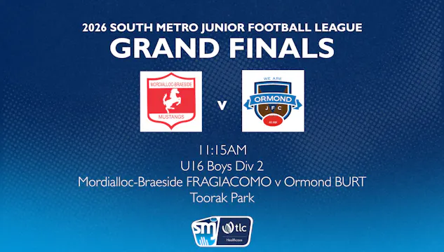 SMJFL GF: U16 Boys Div 3 - Mordi-Brae...