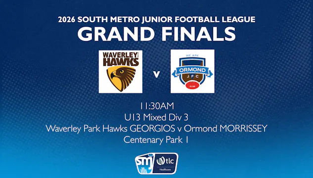 SMJFL GF: U13 Mixed Div 3 - Waverley ...