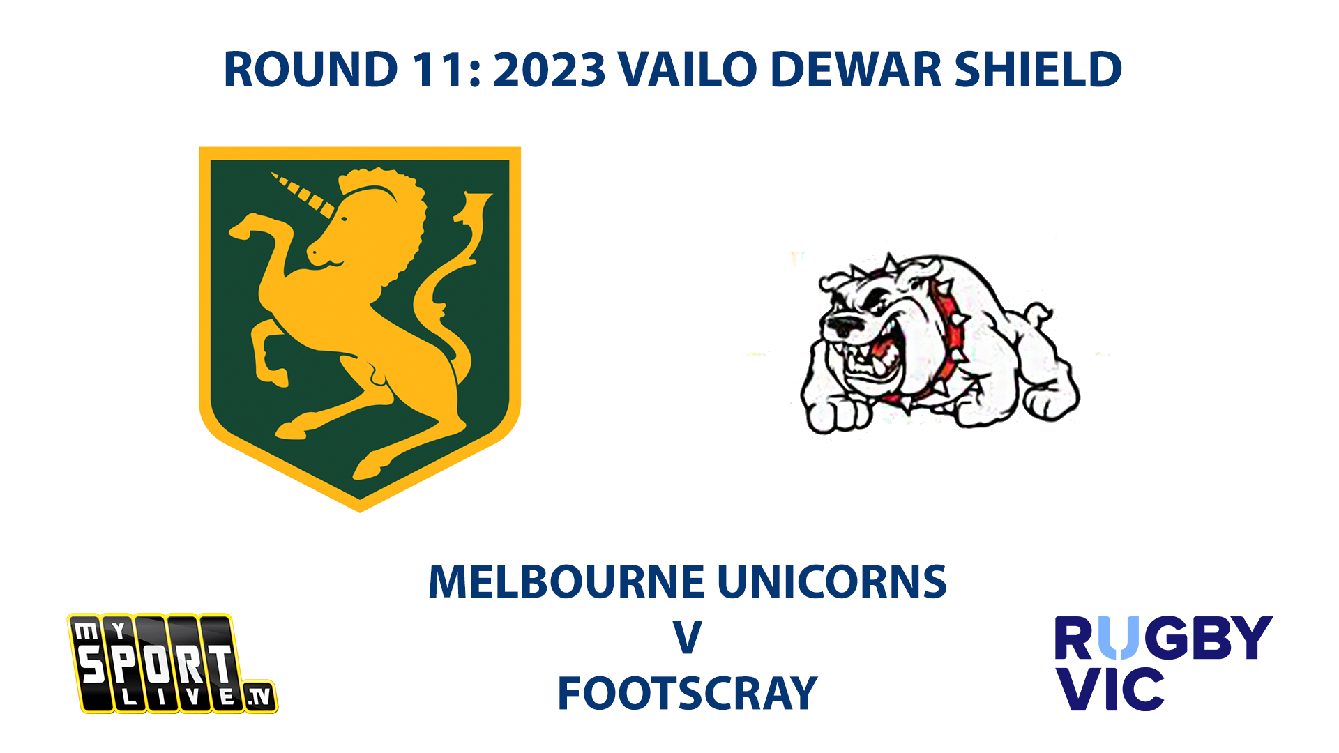 R11: 2023 VAILO DEWAR SHIELD - Melbourne Unicorns v Footscray