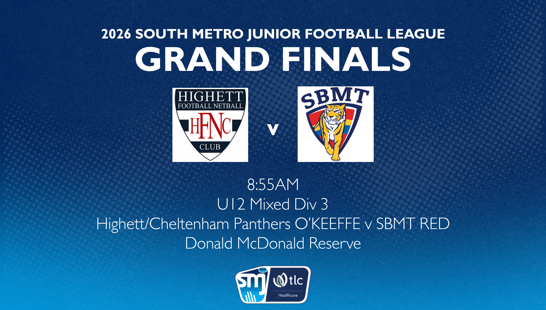 SMJFL GF: U12 Mixed Div 3 – Highett-Cheltenham v St Bedes-Mentone Tigers