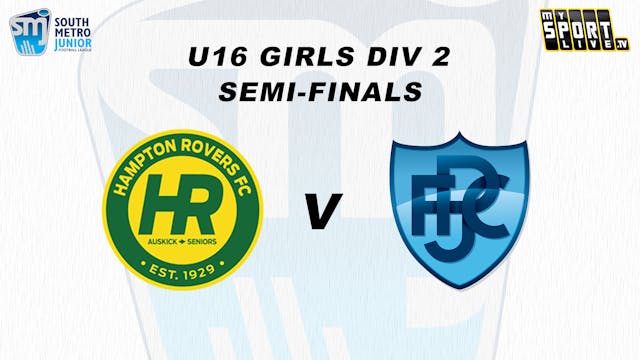 U16 Girls Div 2  Hampton Rovers vs. P...