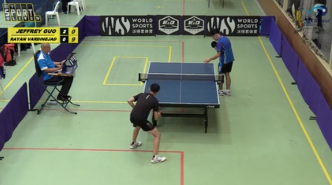 Jeffrey Guo v Rayan Vardinejad - U19 Boys' Singles Group