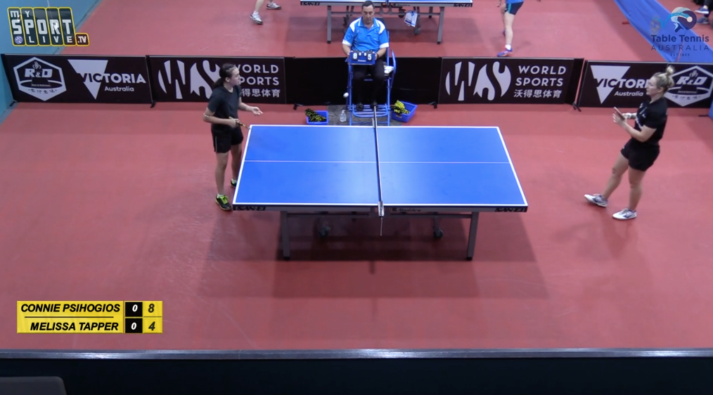 Womens' Singles: Melissa Tapper (VIC) vs. Connie Psihogios (VIC)