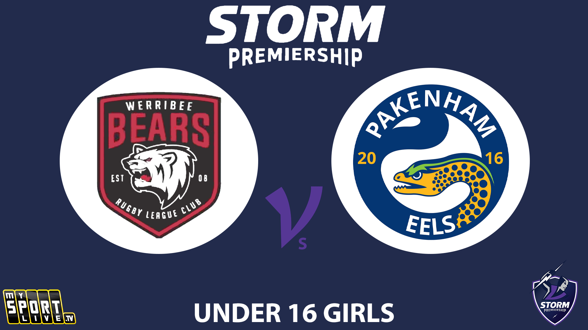 H1 2025 Under 16s Girls Werribee Bears vs.Pakenham Eels 