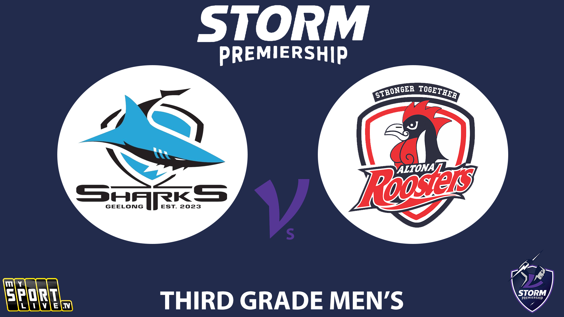 H1 2024 R10 Third Grade Men's: Geelong Sharks vs. Altona Roosters