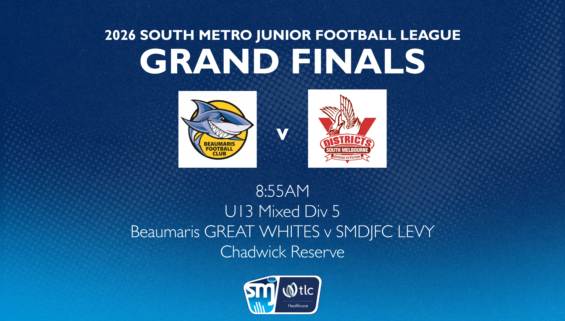 SMJFL GF: U13 Mixed Div 5 - Beaumaris  v South Melbourne Districts