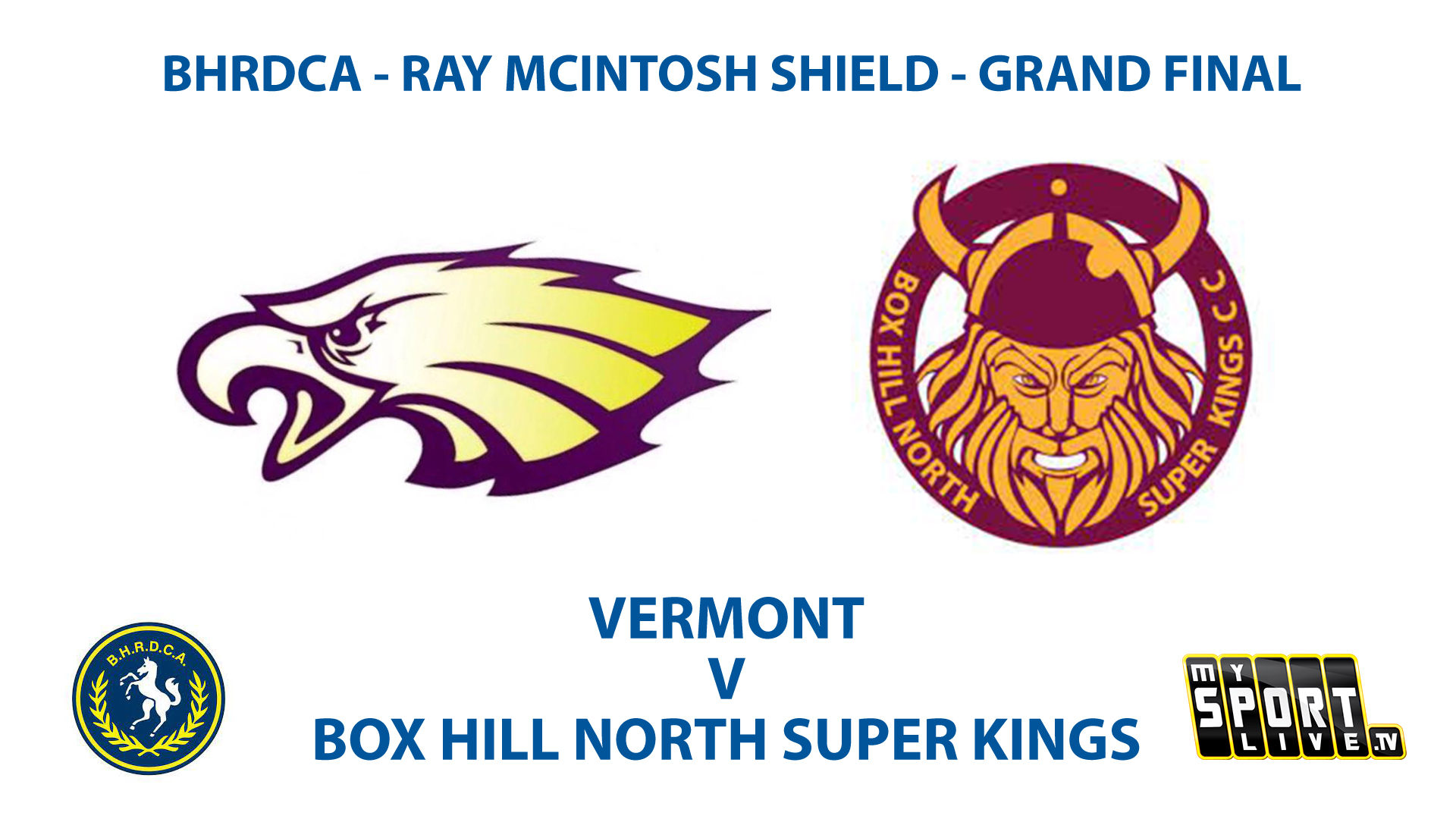 DAY 2: BHRDCA Ray McIntosh Shield - 2023 GRAND FINAL