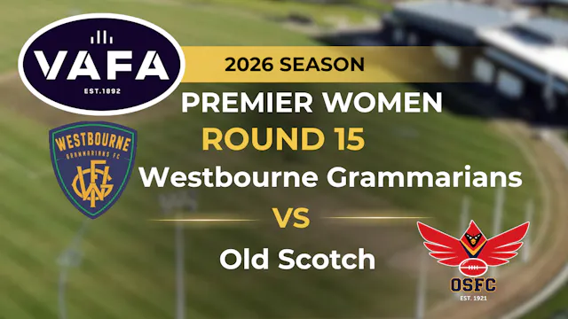VAFA 2026 R15 PREM Women's Westbourne...