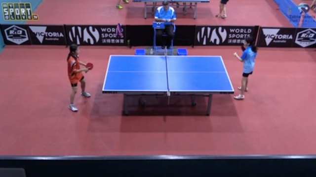 U11 Girls' Singles Final: Serena Zhang (VIC) vs. Melika Mirzadeh (NSW)