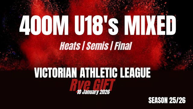 Rye Gift 400M U18s Heats