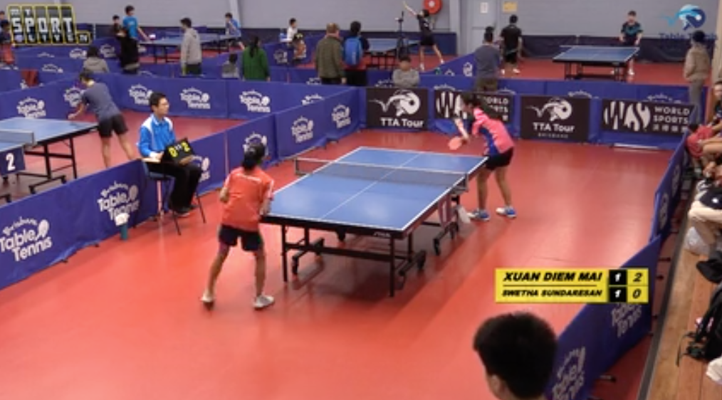 U15 Girls' Singles: Xuan Diem Mai vs. Swetha Sundaresan