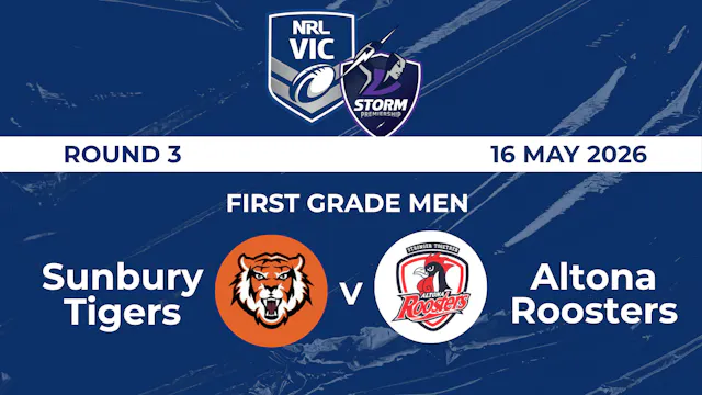 H2 2026 R3 FGM Sunbury Tigers V Alton...