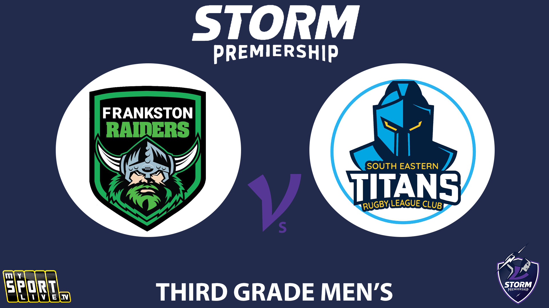 H2 2025 RD3 Third Grade Men - Frankston Raiders vs.South Eastern Titans