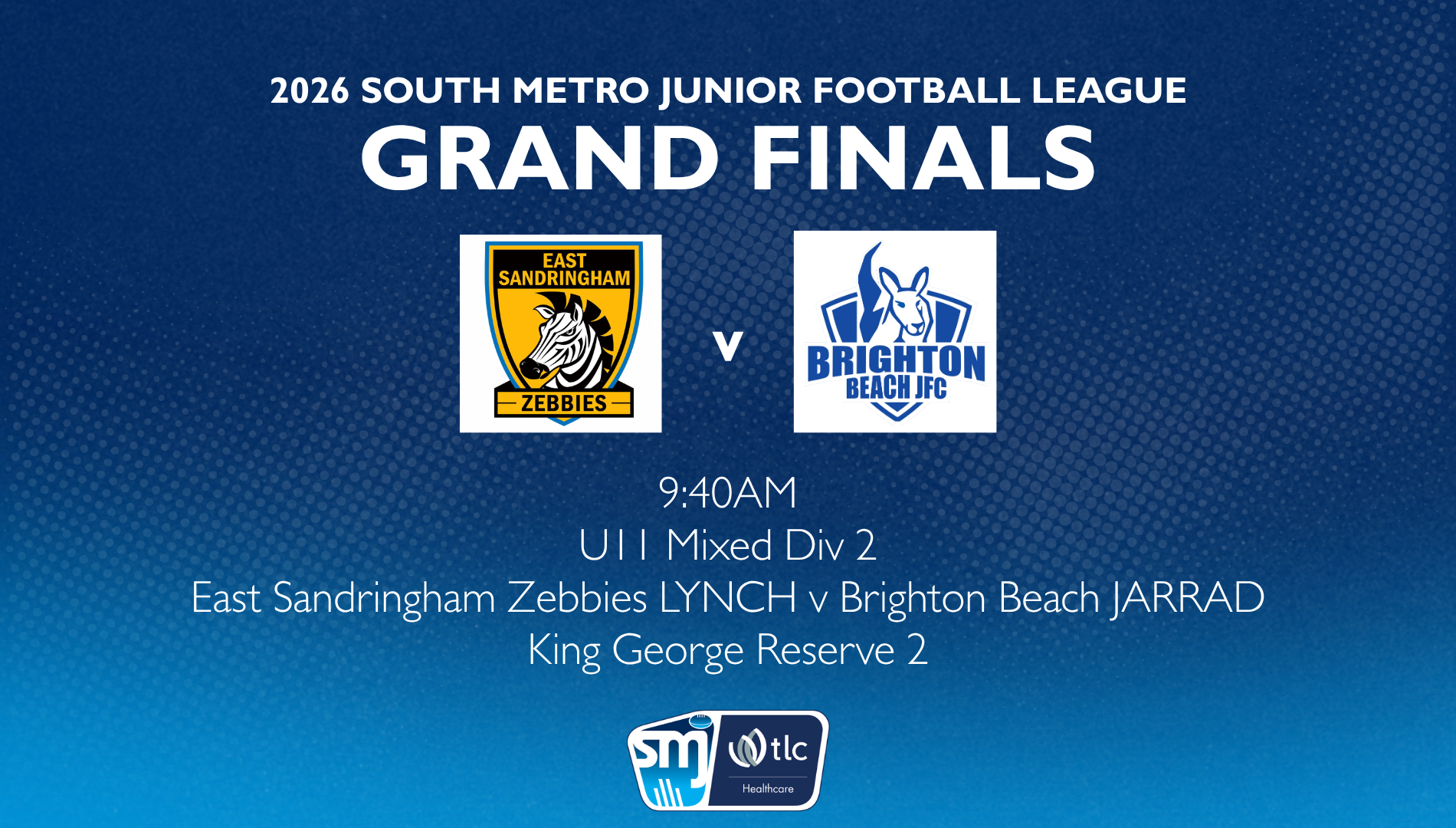 SMJFL GF: U11 Mixed Div 2 – East Sandringham v Brighton Beach JFC