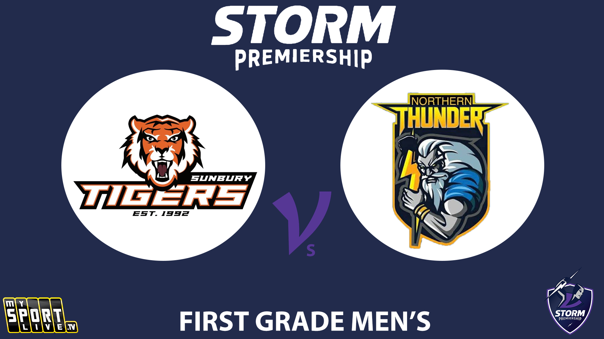H1 2025 RD3 First Grade Men - Sunbury Tigers vs.Northern Thunder
