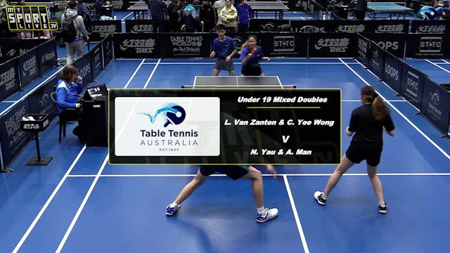 Day 3 U19 Mixed Doubles - L. Van Zant...