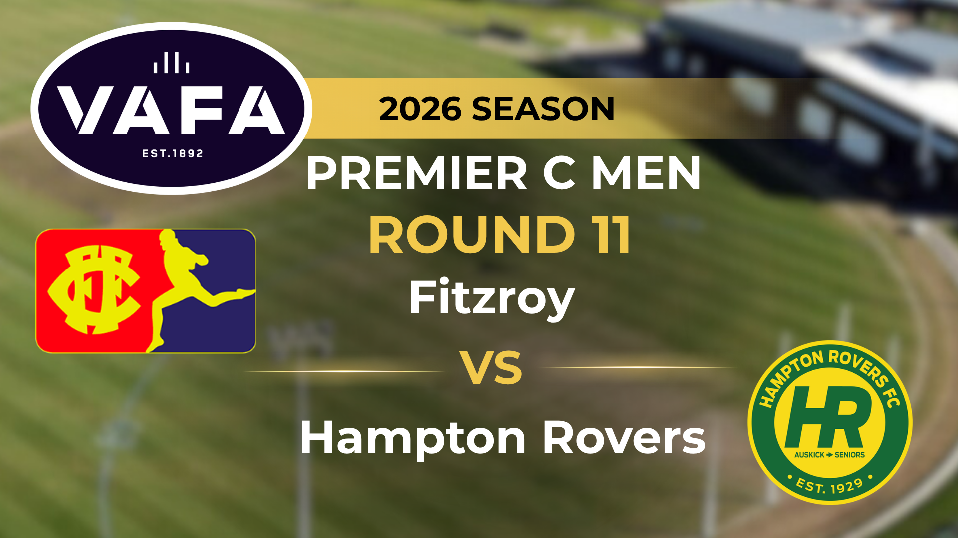 VAFA 2026 R11 PREM C Men's Fitzroy V Hampton Rovers