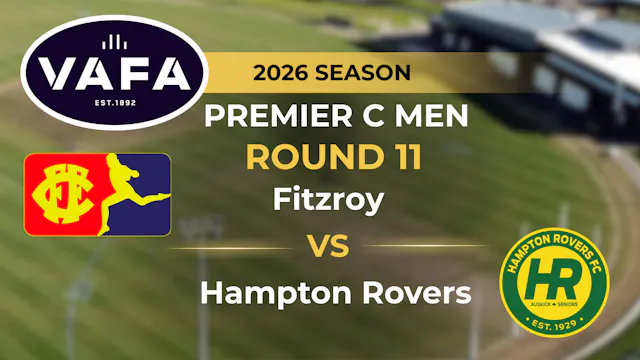 VAFA 2026 R11 PREM C Men's Fitzroy V ...