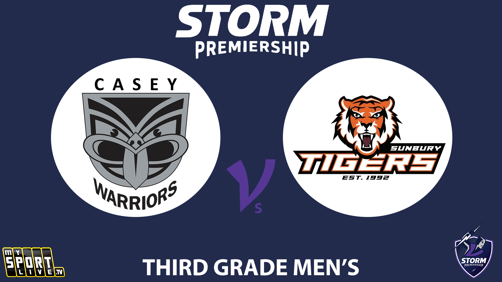 H1 2024 R16 Third Grade Men: Casey Warriors vs. Sunbury Tigers