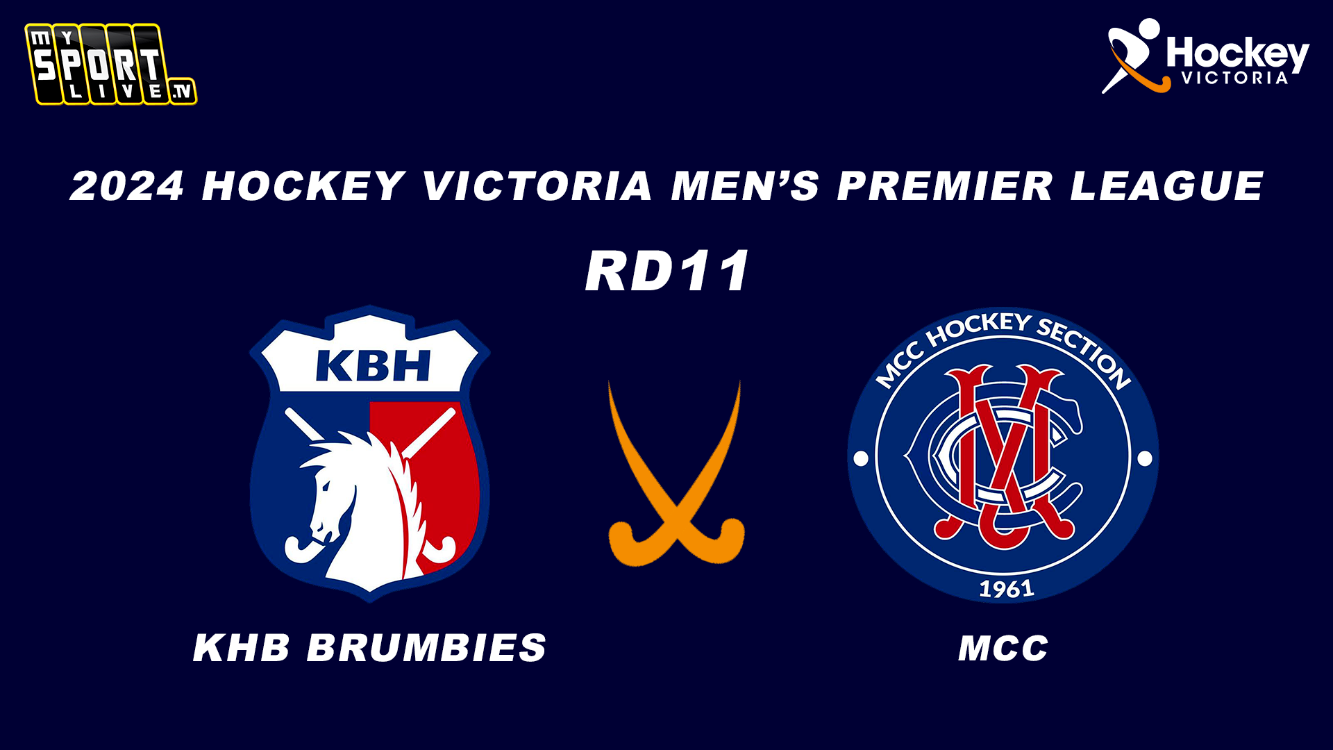 HOCKEY VIC RD11 MATCHES - SUN 30TH JUNE 2024