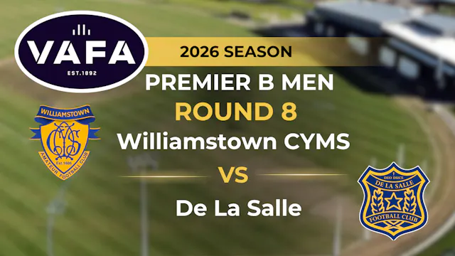 VAFA 2026 R8 PREM B Men’s Williamstow...