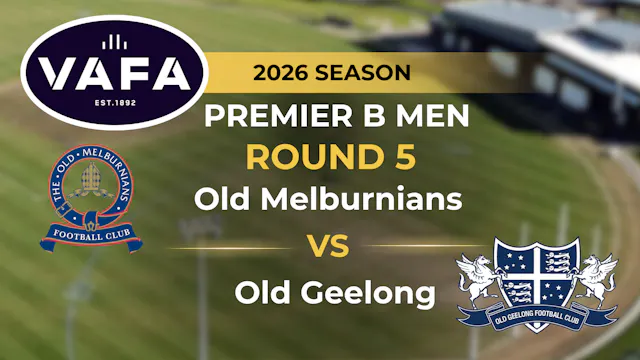 VAFA 2026 R5 PREM B Men’s Old Melburn...