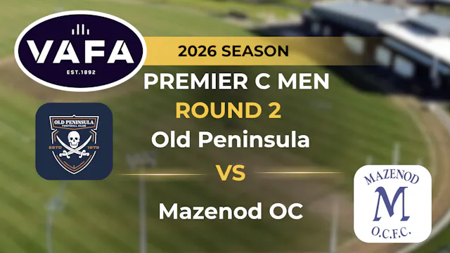 VAFA 2026 R2 PREM C Men's Old Peninsu...