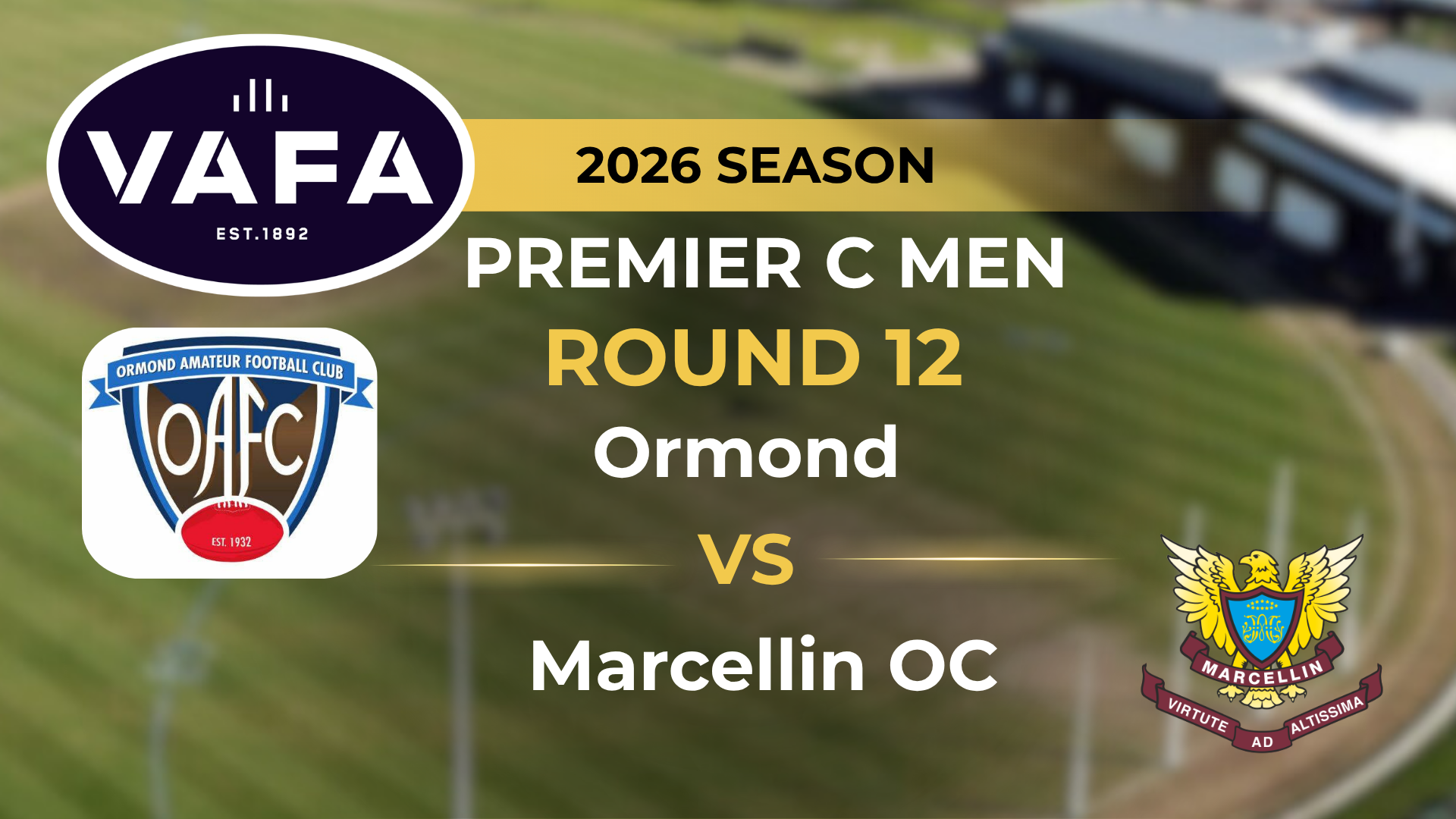 VAFA 2026 R12 PREM C Men's Ormond V Marcellin OC