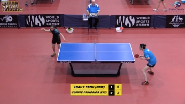 Women's Singles: Tracy Feng (NSW) vs. Connie Psihogios (VIC)