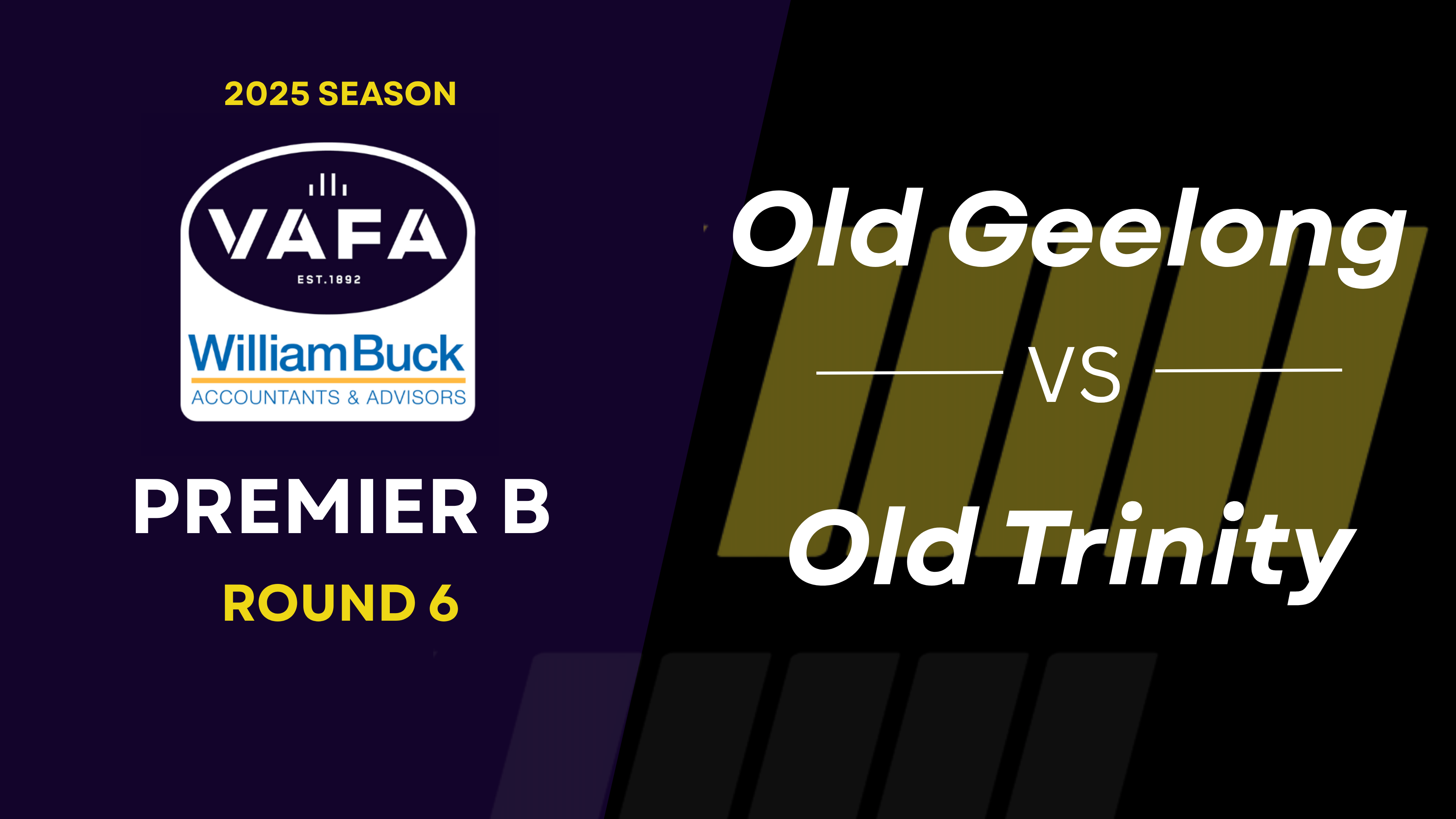 RD6 PREM B Old Geelong vs. Old Trinity25010