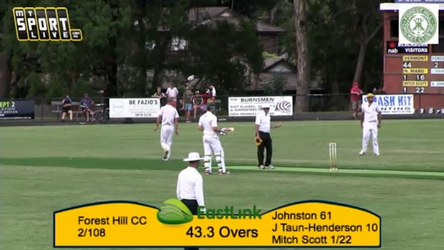 2014 BHRDCA McIntosh Shield Grand Final - DAY 1: Overs 42 - 58