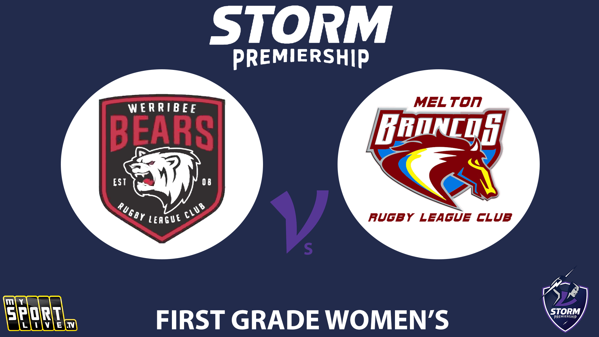 H2 2024 R16 First Grade Women: Werribee Bears vs. Melton Broncos