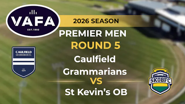 VAFA 2026 R5 PREM A Men’s Caulfield G...
