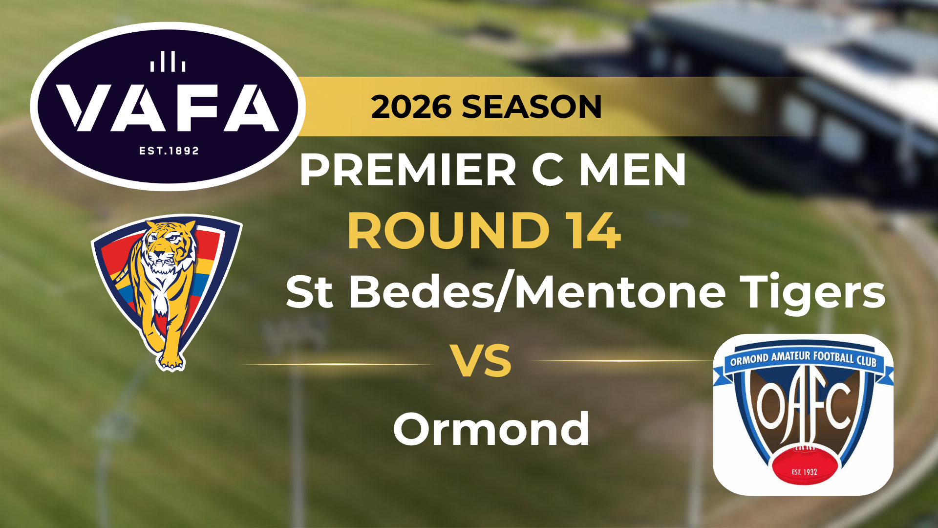 VAFA 2026 R14 PREM C Men's SBMT V Ormond