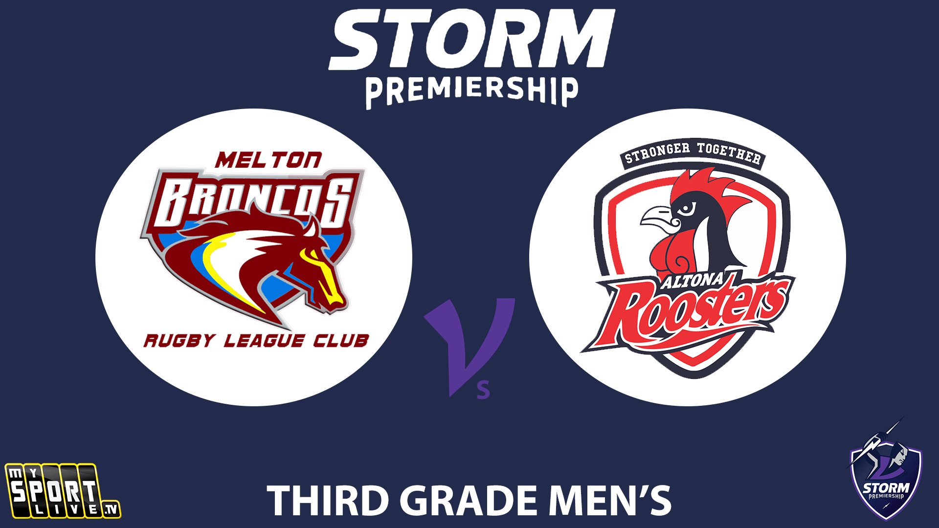H1 2024 R11 Third Grade Men's: Melton Broncos vs. Altona Roosters