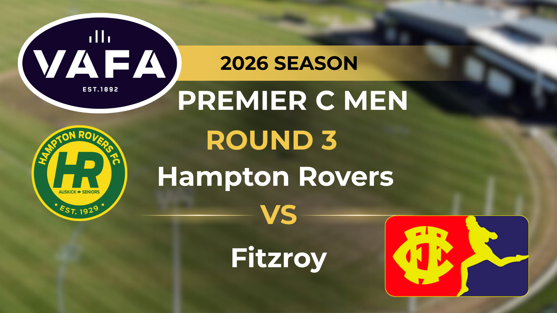 VAFA 2026 R3 PREM C Men’s Hampton Rovers V Fitzroy