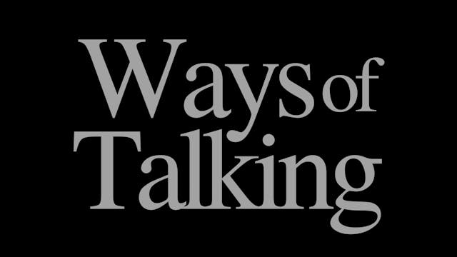 Ways Of Talking