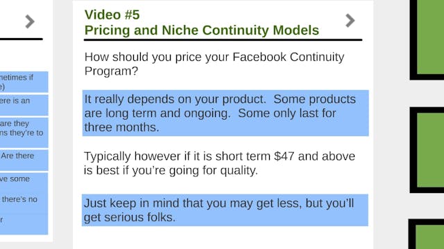 Facebook Traffic: 5 - Price and Models