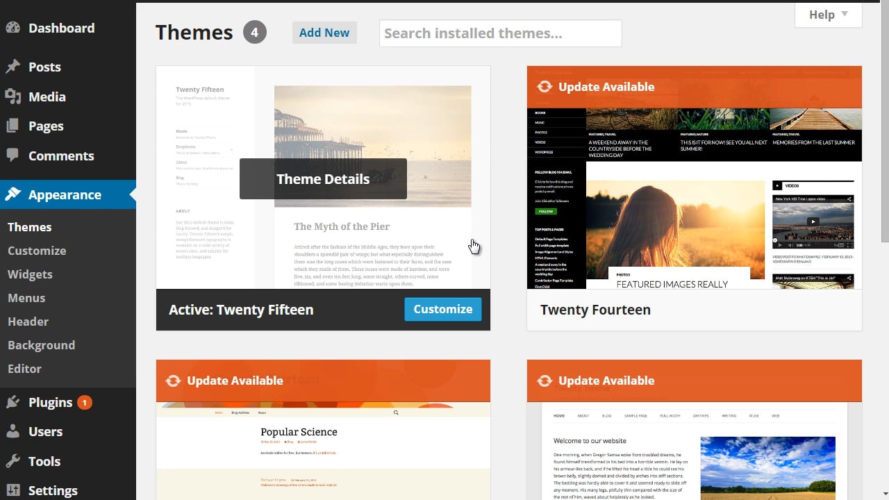 Wordpress Customization: 3 - Customize and Design