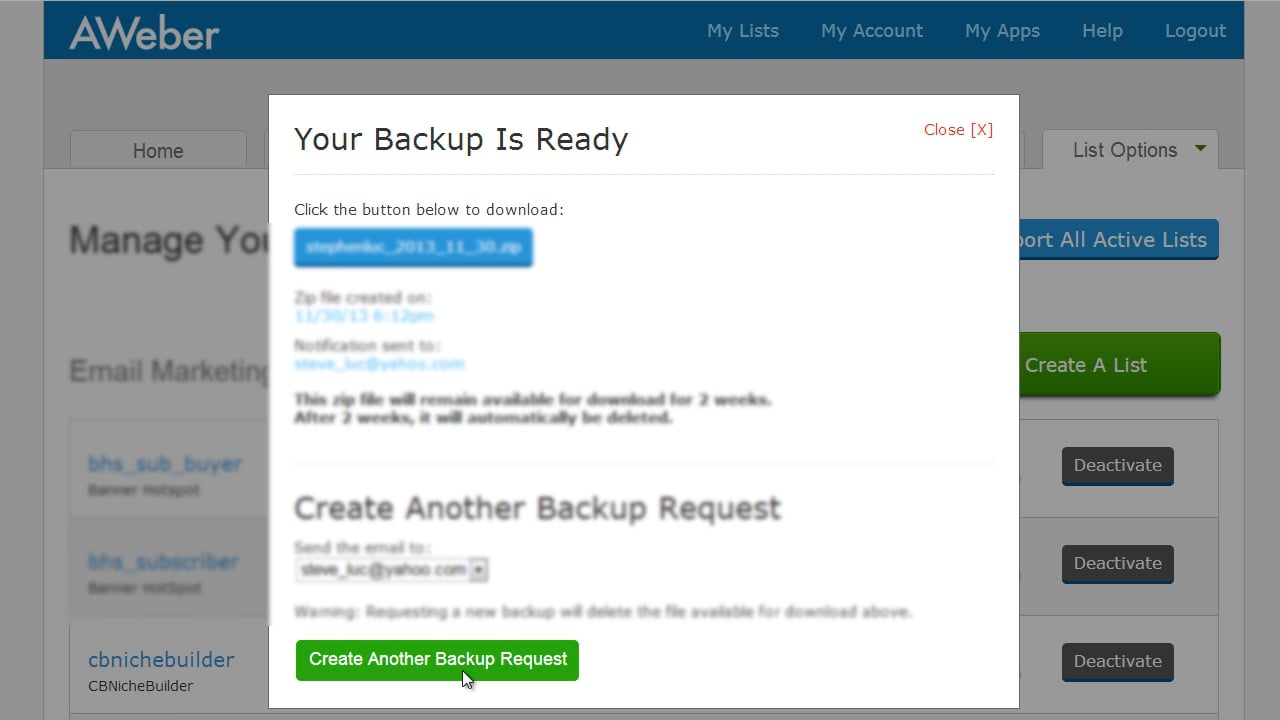 List Cleaning: 3 - Backup Email