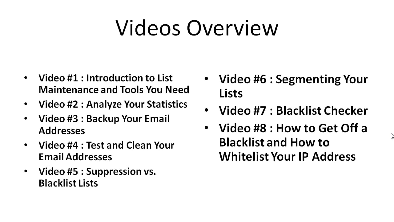 List Cleaning: 1 - Intro