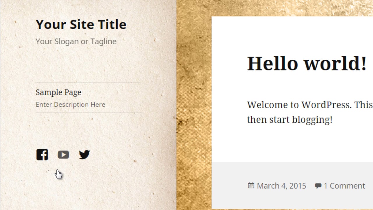 Wordpress Customization: 6 - Social Links Menu