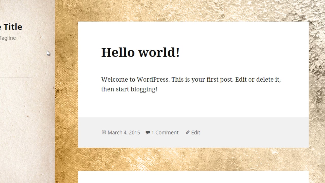 Wordpress Customization: 5 - Menu & Descriptions