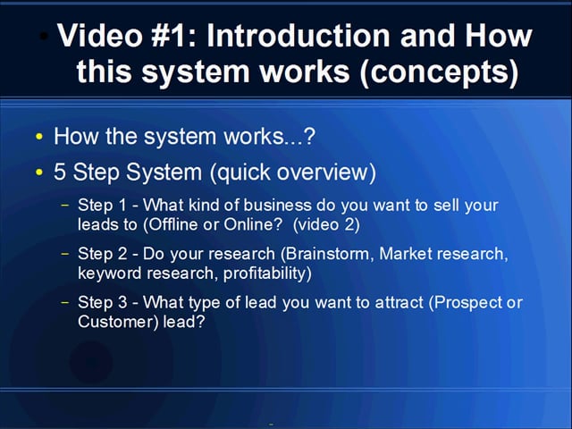 Lead Generation: 1 - Intro